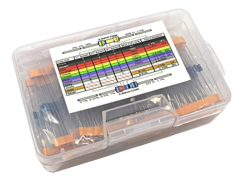 Kit 525 Resistores 17 Valores 1/4w 1% 0r ~ 1m Para Projetos