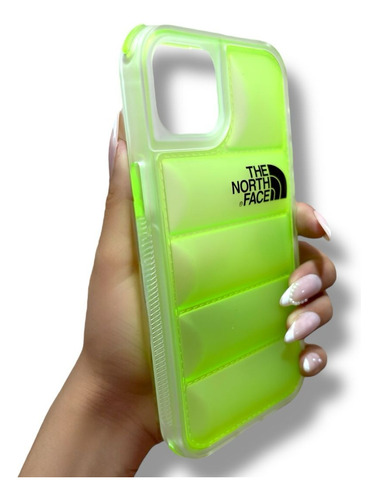 Funda Case The North Face Mate Para Iphone 2 En 1 Fosforescente Iphone 11 Pro Max