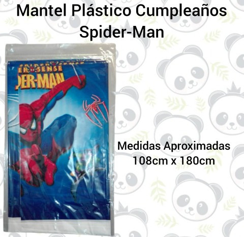 Imagen 1 de 2 de Mantel Plástico Decoración Fiesta Cumpleaños Spiderman