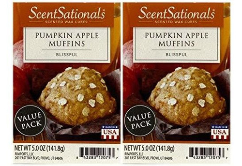 Scentsationals Pumpkin Apple Muffins Wax Cubes Wax Cubes 2-p