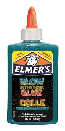 Elmers Pegamento Glow In The Dark 147 Ml - Azul - P/ Slime