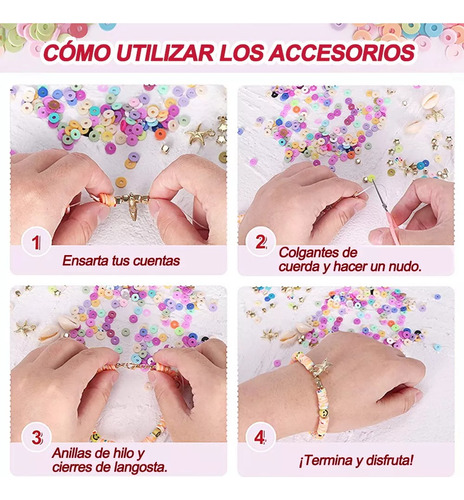 Juego De Abalorios De Bricolaje Para Hacer Pulseras 15000+