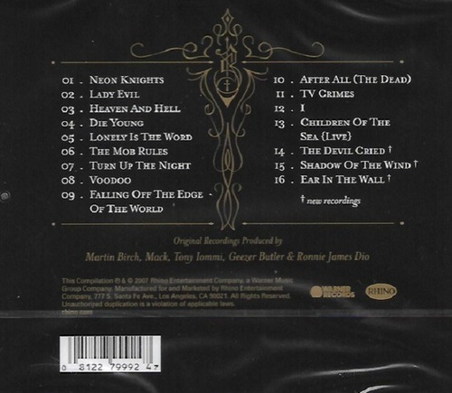Cd Black Sabbath The Dio Years Ed. Europa 2007