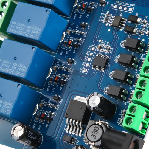 Módulo De Relé Modbus Rtu De 4 Vías, 7-24v, Interruptor De M