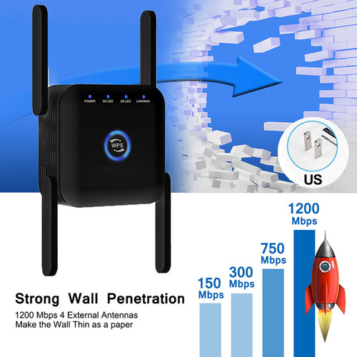 Amplificador De Sinal 5g Wi-fi Repetidor De Frequência Dupla