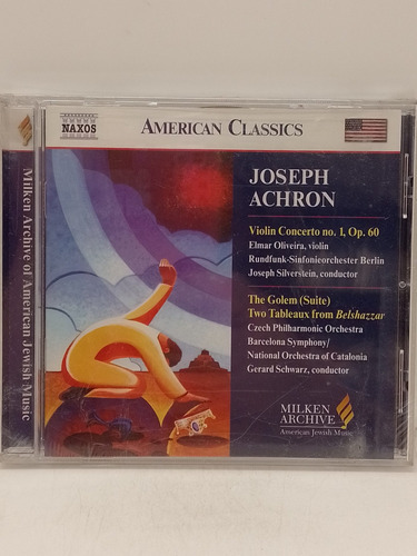 Joseph Achron Violin Concerto N.1 The Golem Cd Nuevo