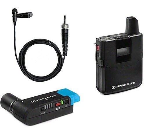 Sistema de micrófono inalámbrico de solapa Sennheiser AVX-Me2, color negro