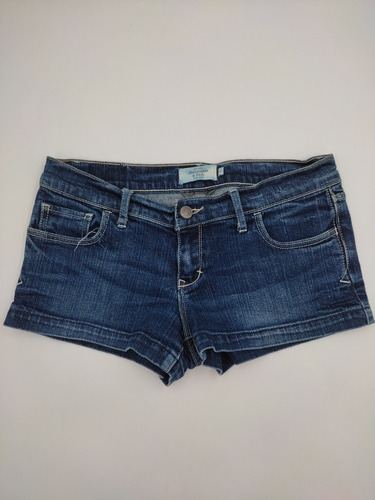 Shorts Abercrombie And Fitch Jean Azul 4 Stretch Mujer 