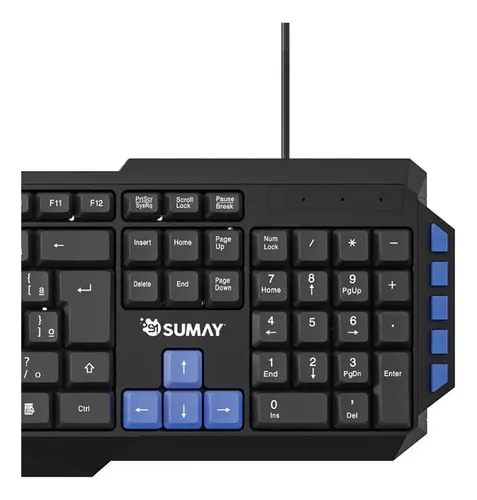 Teclado Sumay Gamer Tg1303 - Abnt2 Preto Português Brasil