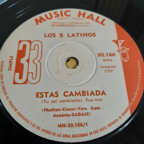 Simple Los 5 Latinos Music Hall 30166 C26