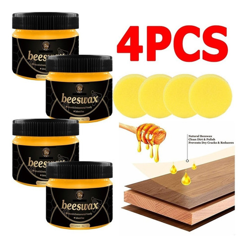 Cera Limpiadora De Pisos Beemax Furniture Care, 4 Unidades.