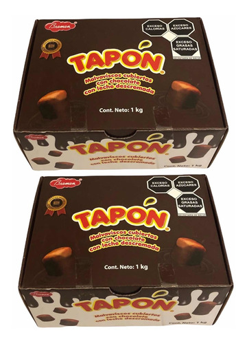 Tapón Malvavisco Con Chocolate Leche Descremada Bremen 2 Kg