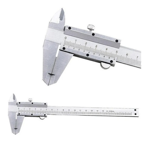 Calibrador Pie Rey 0/150mm Medidas Metálico Con Estuche 