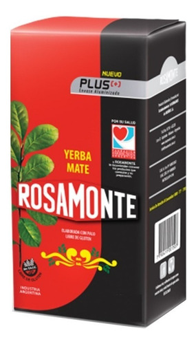 Yerba Mate Rosamonte Plus Con Palo Paquete De 500 Grs