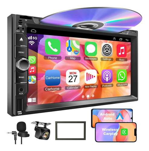 Doble Din Car Stereo Reproductor De Cd / Dvd, Pantalla ...