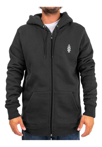 Campera Quiksilver Modelo Mercury Zip Negro Exclusiva