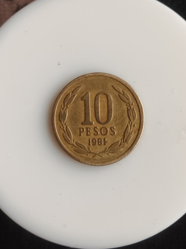 Moneda De 10 Pesos Año 1991 Con Ángel De La Libertad 