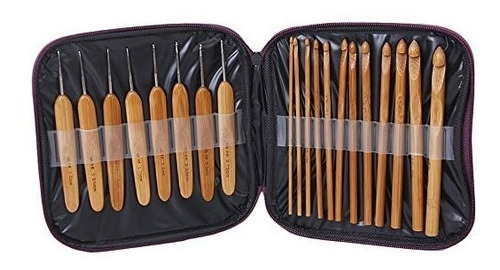 20pcs Crochet Hooks Agujas De Tejer Con Estuche