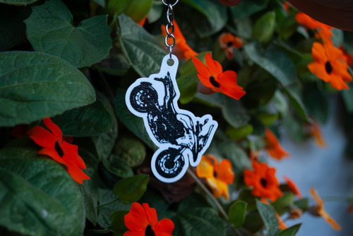 Llavero Moto Personalizado Ideal Regalo Todas Las Marcas Dorado