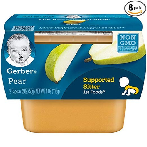 Gerber Purés 1st Foods Pera Cubas Los Alimentos Para Bebés (