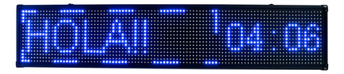 Letrero Led Programable Wifi 100cm X 20cm Color Publicidad 