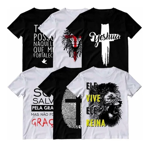 Kit 6 Camiseta Igreja C lula Camisa Jesus Cristo Evang lica