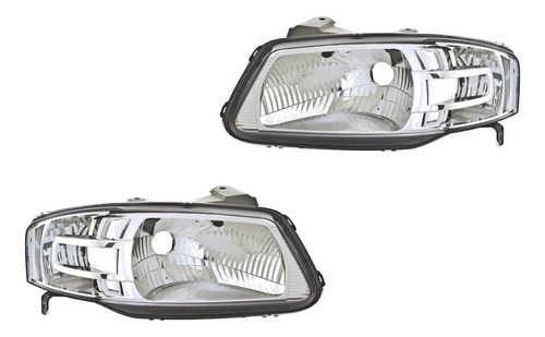 Par De Faros Depo Cromado Volkswagen Pointer 06 A 09