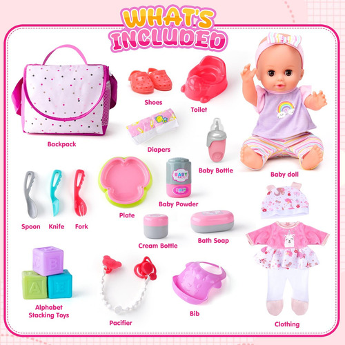 Conjunto De Bonecas Auntyfey Com Acessórios Para Meninas De