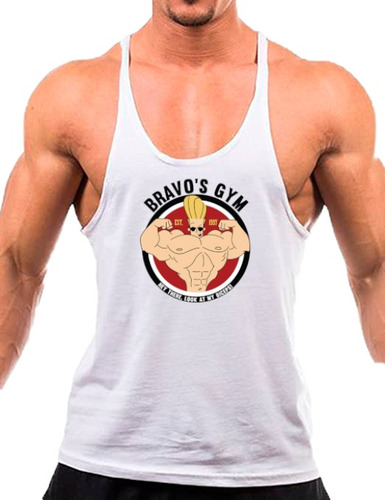 Playera Tank Para Gimnasio Jhonny Bravo Gym Entrenamiento