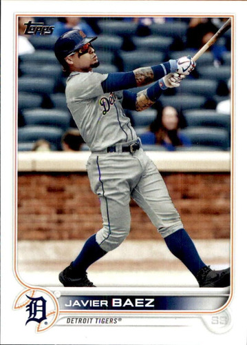 2022 Topps 571 Javier Baez Detroit Tigers Serie 2 Mlb Tarjet