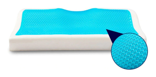Imagen 2 de 4 de Almohada Viscoelastica Memory Foam Con Gel Grande + Funda