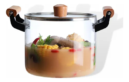 Olla A Fuego Lento De Vidrio 35l (123 Oz), Olla De Grande,