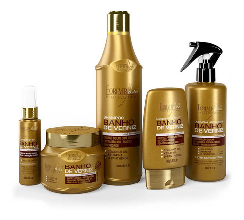 Imagem 1 de 3 de Kit Banho De Verniz Completo Forever Liss