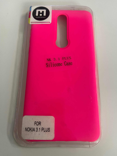 Carcasa Nokia 3.1 Plus Silicona Fucsia