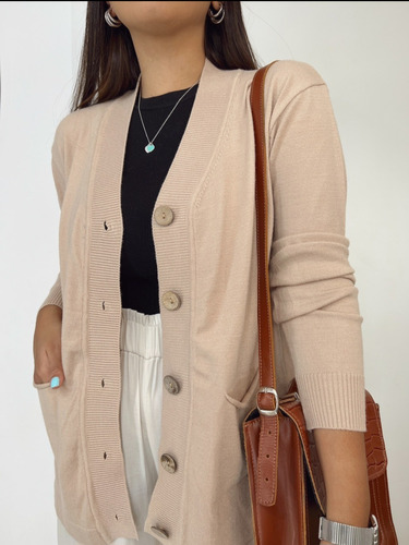 Saco Cardigan Tejido Bremer Botones Mujer Dama Excelente