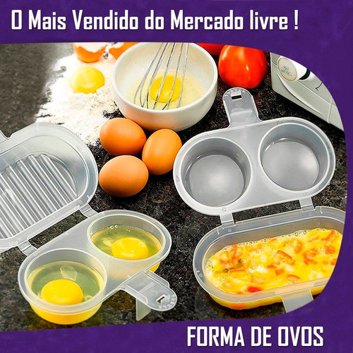 Imagem 2 de 6 de Fritar Forma Ovos Omeleteira Microondas Sem Óleo Omelete
