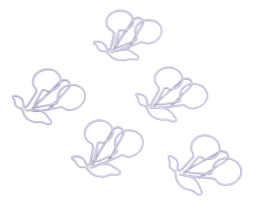 Pinzas De Papel Con Forma De Cereza, 50 Unidades, Con Forma