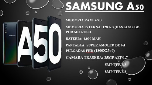 Samsung Galaxy A50 128 Gb Azul 4 Gb Ram