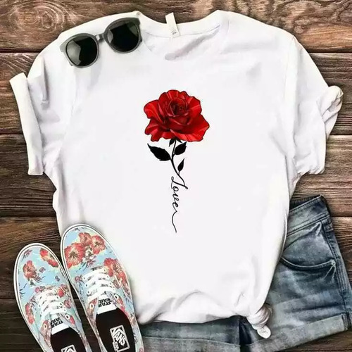 Remera Rosa Love De Modal 