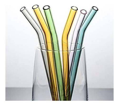 8 Pcs Reutilable Glass Streds, Canudos De Bebidas Ecológicas