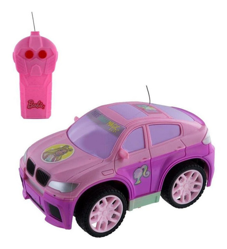 Carrinho Controle Remoto Style Machine Barbie Candide Cor Rosa e roxo