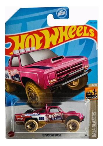 Hot Wheels - 1/10 - '87 Dodge D100 - 1/64 - Hkg73