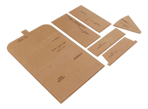 Clear Acrylic Template Set Wallet Handbag Zipper Wallet