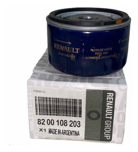 Filtro De Aceite Renault Logan/sandero/kangoo/megane/fluence