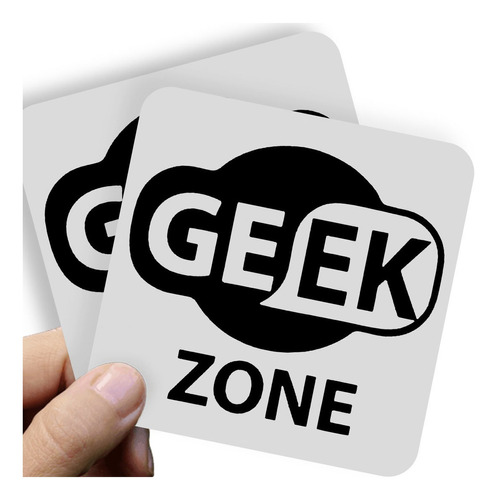 Adesivo Kit C/2 - 10x9cm - Geek Zone Wi-fi Symbol Geek