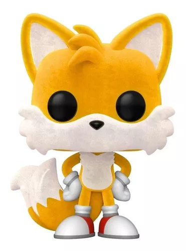 Boneco Funko Pop Sonic Tails 641 Flocked - Edição Especial