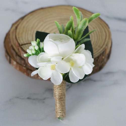 Boutonniere Ojales Novio Padrino De Boda Mejor Novia Hombre