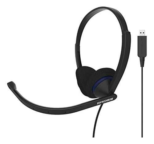 Koss Cs200 Comunicación Usb Auriculares | Ligero | D  Perfil