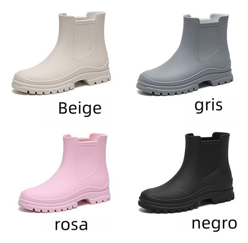 Botas De Lluvia Moda Cocina Aire Libre Agua Zapatos Mujer