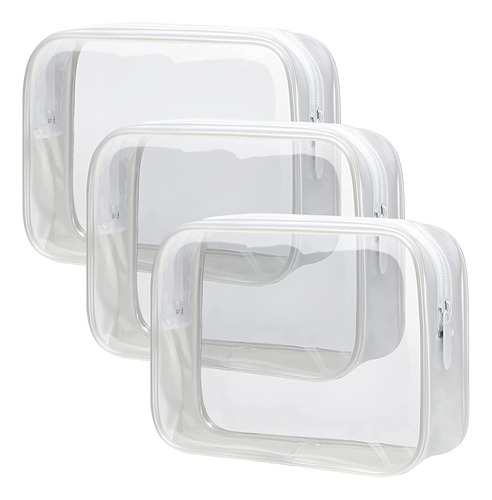 Packism Bolsa De Aseo Transparente, 3 Pack Tsa Approved Toil